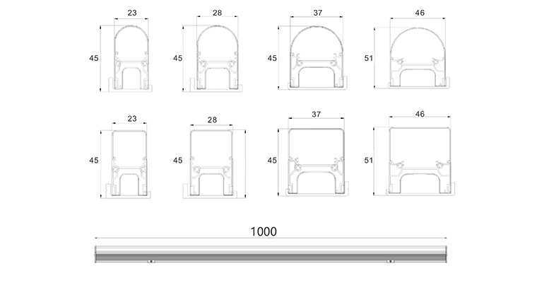 Iluminación led exterior lineal SYA-905