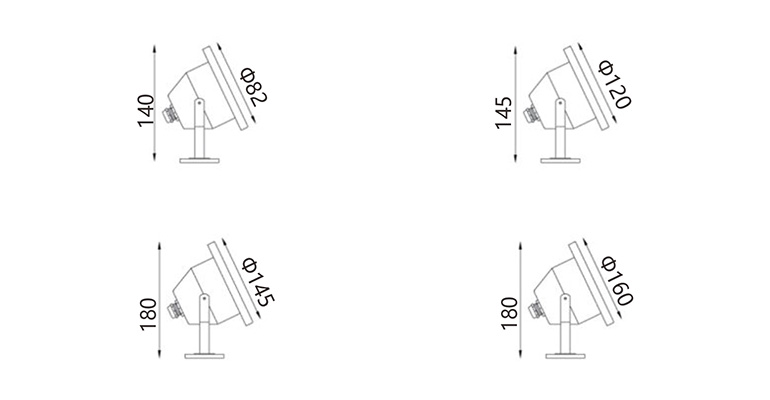 SYA-402 led proyector submarino