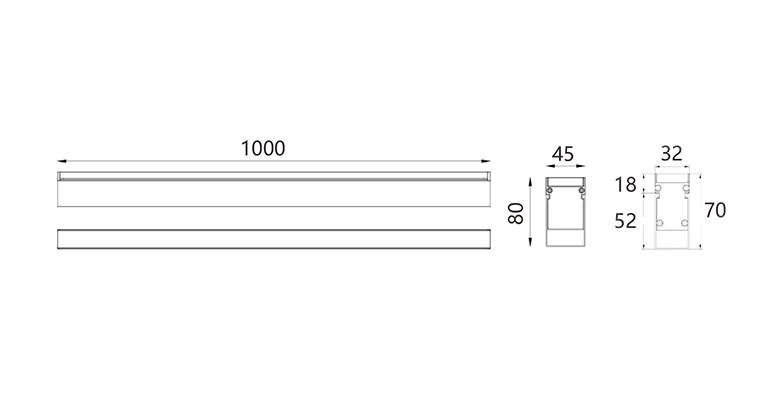 SYA-314 Lineal subterráneo led luces
