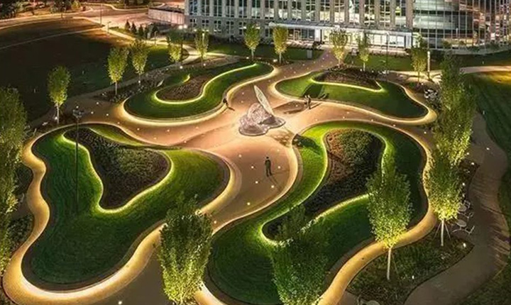 Luz subterránea lineal