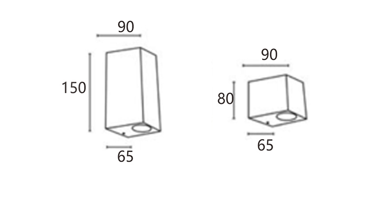 SYA-1104 Modernas luces de pared al aire libre
