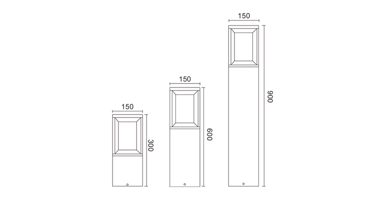 SYA-1233 luces de césped al aire libre