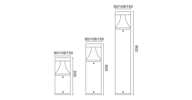 SYA-1207 Luz de jardín led al aire libre