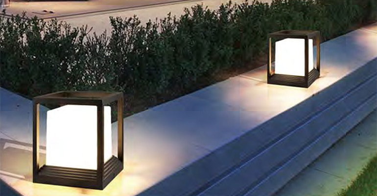 SYA-1403 Luzes de pilar de piedra al aire libre