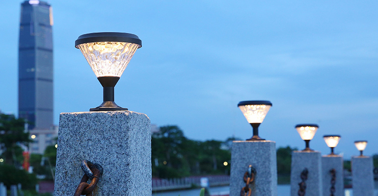 SYA-1903 Solar alimentado led post luz