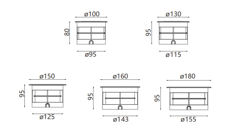 SYA-302P In-Ground Pathway Lights